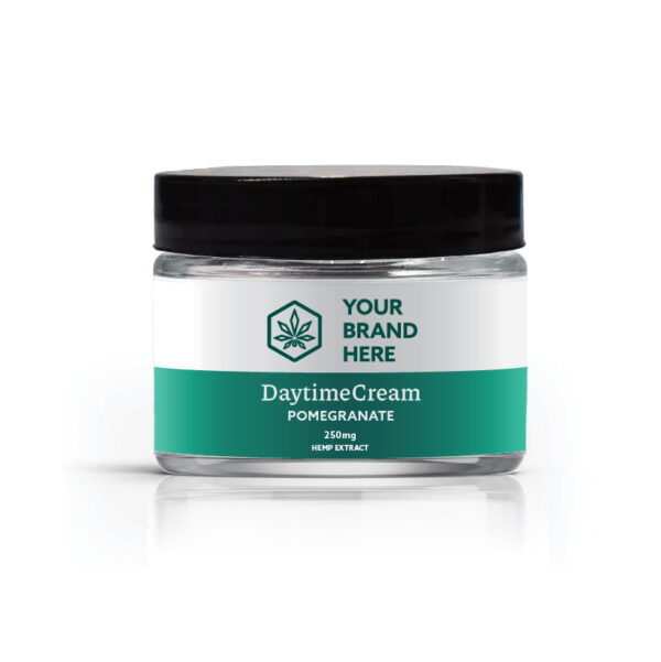 Pomegranate daytime CBD Facial cream Private Label example