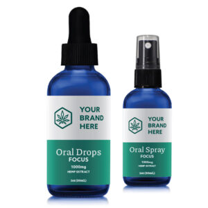 CBD Focus Oral Drops Private Label example